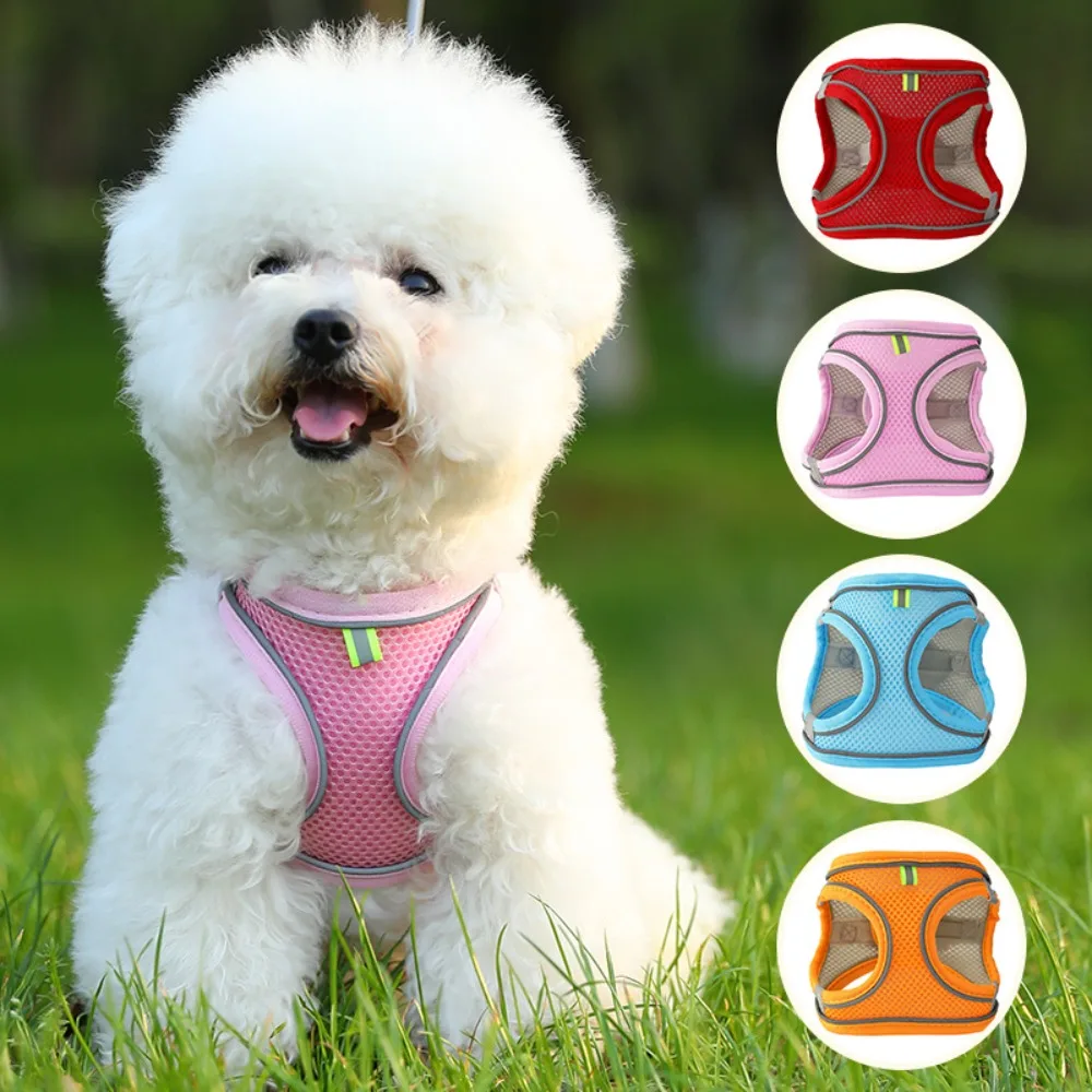 Dog Collar Dog Harness Dogs Adjustable Pet Strap Vest for Puppies Cats Small Breeds Like Chihuahuas 1005009576194026