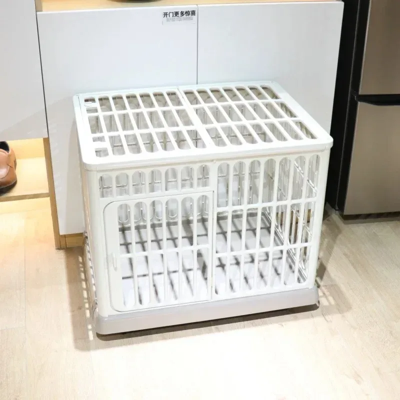 Indoor Resin Dog Crate Cat Kennel Portable Puppy Playpen Small Medium Pets House with Ventilation 1005009576981683