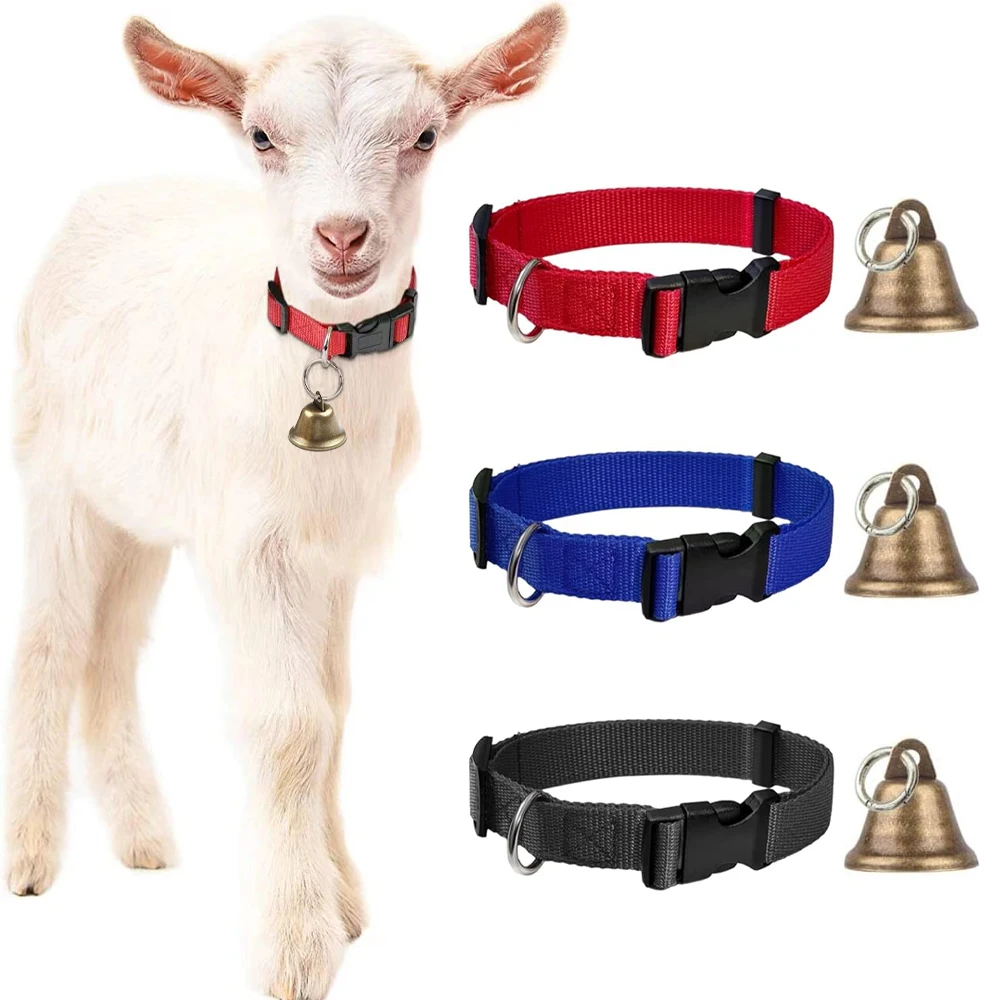 Goat Collars with Bells Horse Sheep Grazing Adjustable Collar Pet Anti-Lost Loud Bell for Small (1pc) 1005009579867773