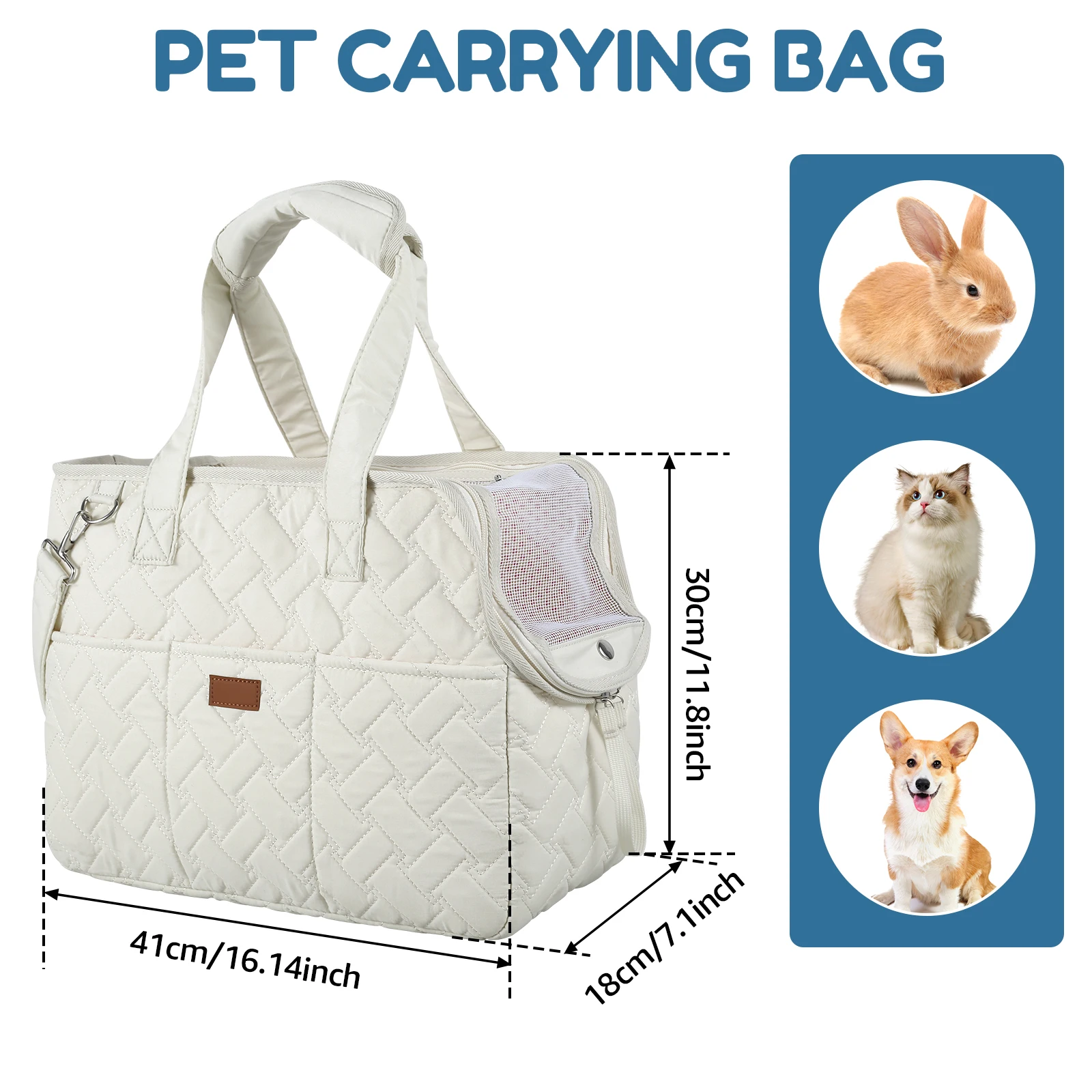 Handheld Pet Bag Pet Cat Dog Carrier Backpack with Carrying Strap and Shoulder Strap Oxford Pet 1005009581203773