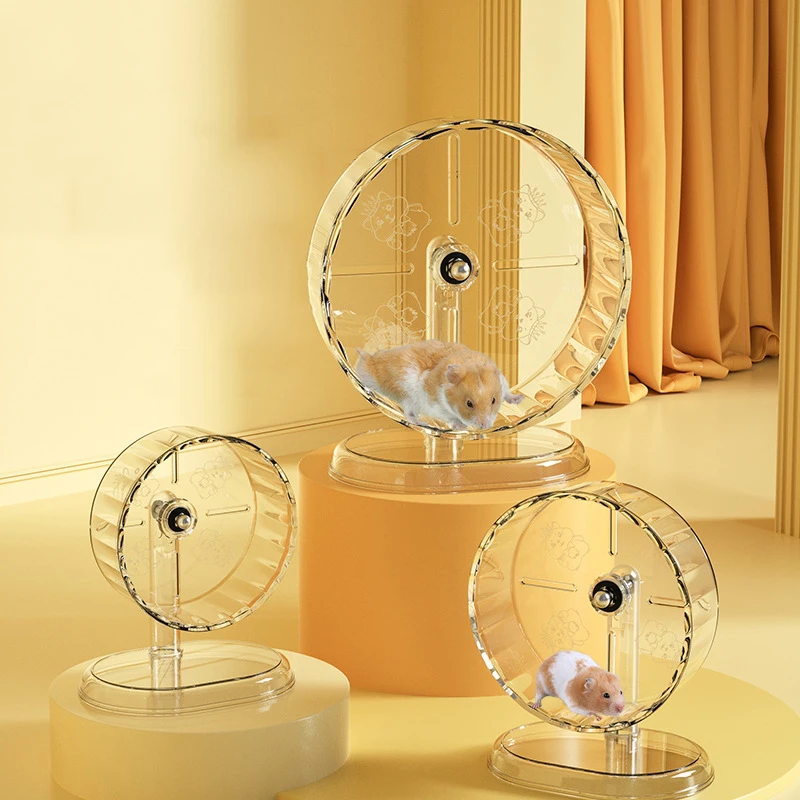 Hamster Cage Wheel Hamster Exercise Wheel Acrylic Transparent Prevent Slip Versatile Easy To Clean 1005009585966435