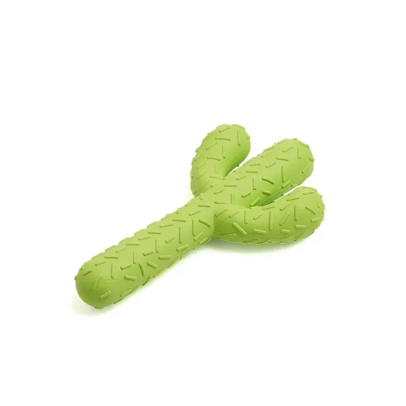Cactus Shaped Indestructible Dog Chew Toy Interactive Rubber Tooth Cleaning Boredom Relief 1005009589184143