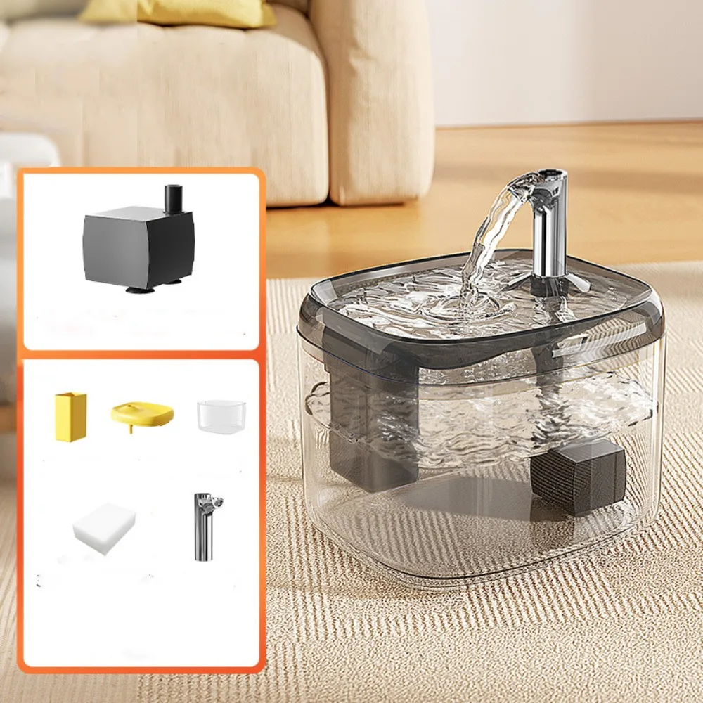 1.5L Cat Drinking Fountain Large Capacity Removable Automatic Water Dispenser Quiet Operation 1005009590686171