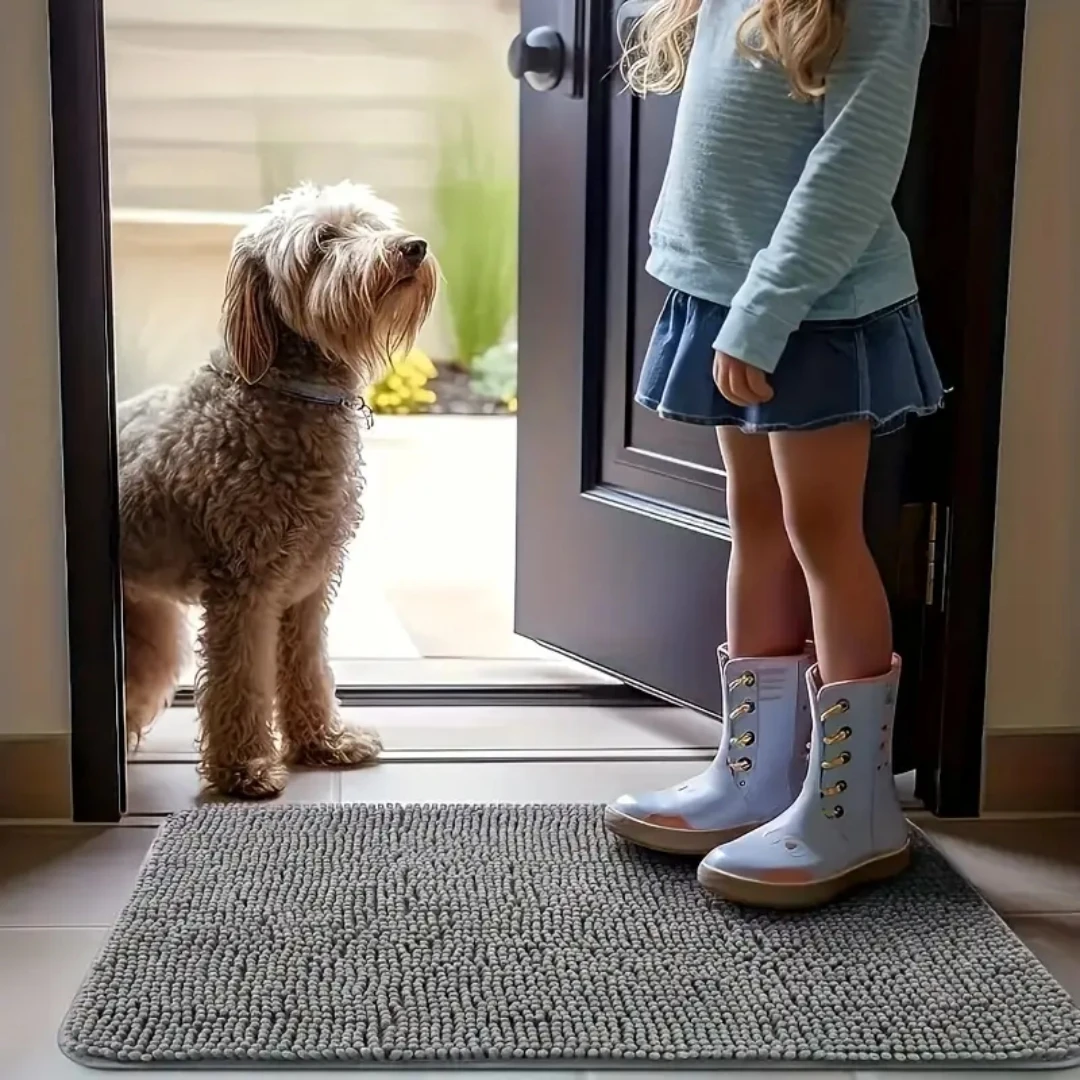 Dog Door Mat Mud Catcher, Absorbent Non-Slip Pet Paw Cleaner Mat 1005009591551423