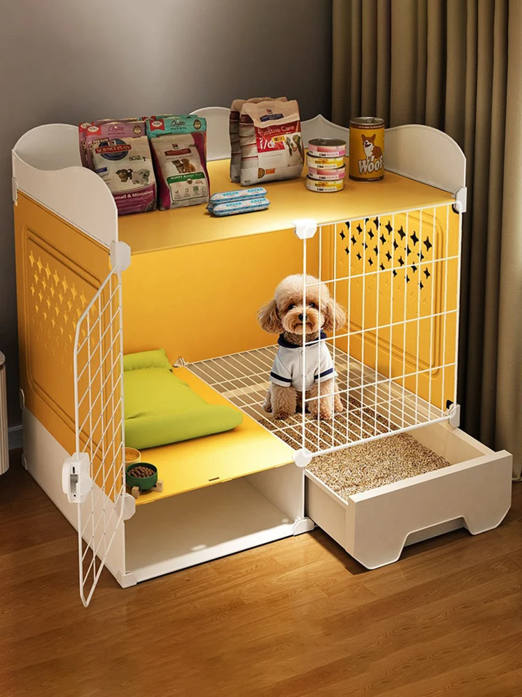 Indoor Small Teddy Dog Cage Toilet Bichon Dog Houses Bed Anti Jailbreak Household Puppy Villa 1005009594297144