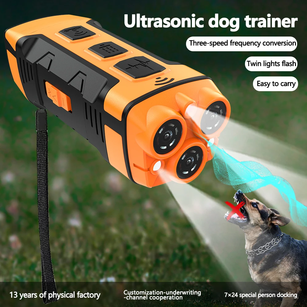 Ultrasonic Dog Repeller Anti Bark Device Rechargeable Bark Control Trainer Portable Dog Deterrent 1005009601479835