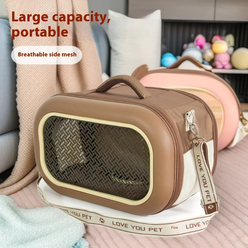Large Capacity Pet Carrier Backpack with Breathable Side Mesh Escape Proof Design for Cats Summer 1005009606605912