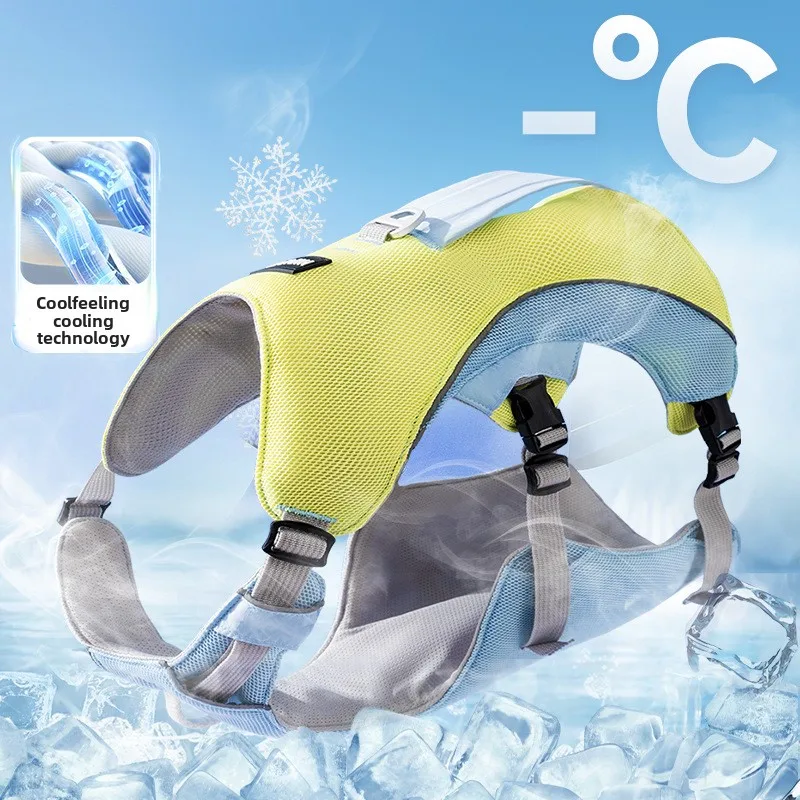Summer Cooling Vest Style Dog Harness Breathable Leash for Small Medium Large Dogs Golden Retriever 1005009610849621