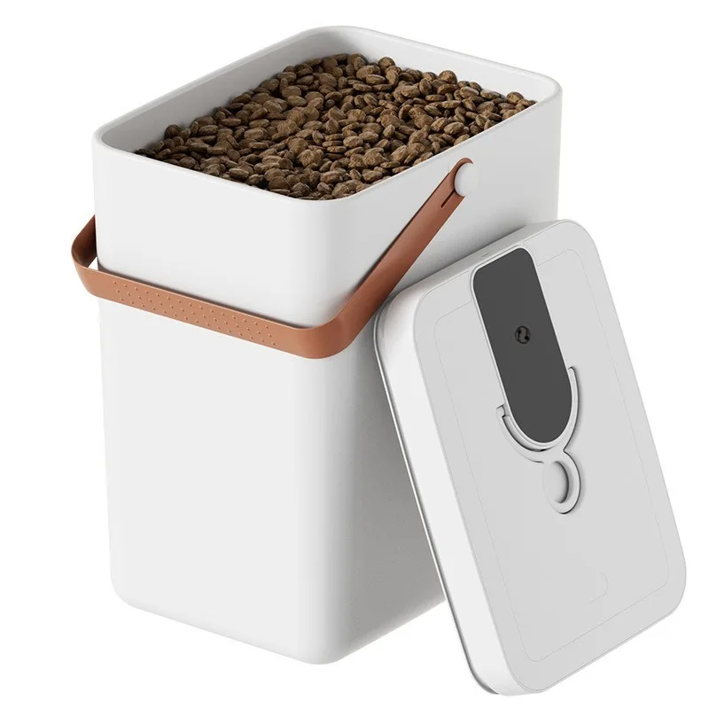 Vacuum Pet Food Storage Container 13L Large Capacity Sealed Fresh Lock Bin Cat Dog Kibble Smart 1005009616309226