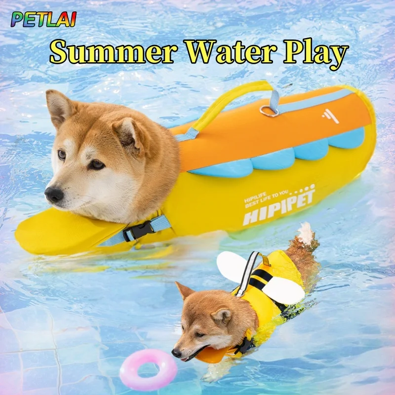 Dog Life Jacket Vest Summer Swim Dabble Super Strong Buoyancy Swimsuit Small Medium Large Size Pet 1005009625149917