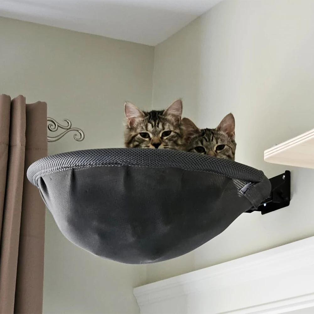 Cat Hammock Wall Mounted Foldable and Stable Breathable Cat Bed for Sleeping, Playing 1005009630021591