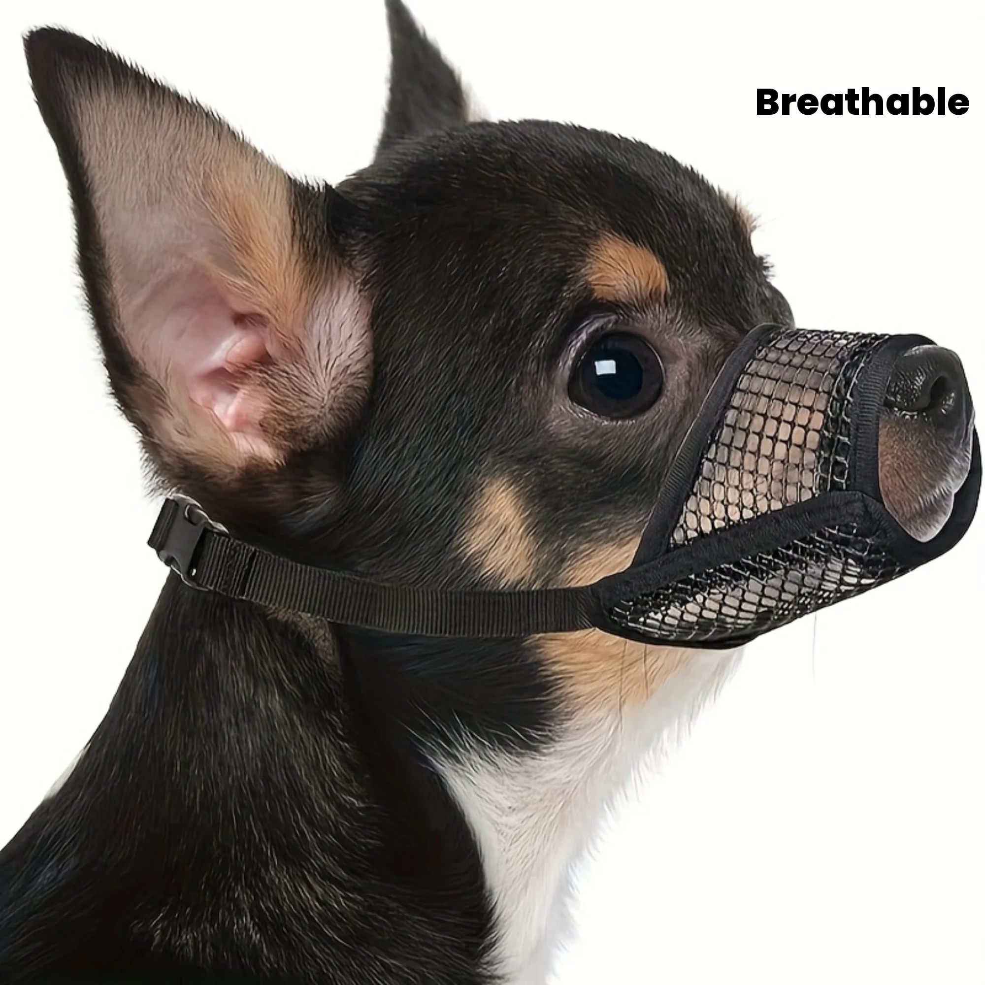 Mesh Muzzle for Short Snout and Small Medium Dogs Anti-Biting 1005009638778464