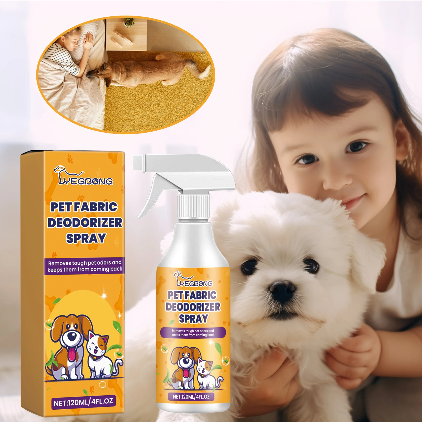 Pet Deodorant Spray Remove Body Odor Smelly Deodorizer Natural Fresh Scent Eliminate Urine Smell 1005009656450547