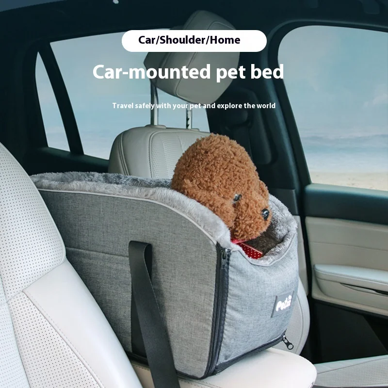 Pet Car Cat and Dog Beds Car Center Console Bags Cat Cushions Seats Pet Handbags for Going 1005009657316109