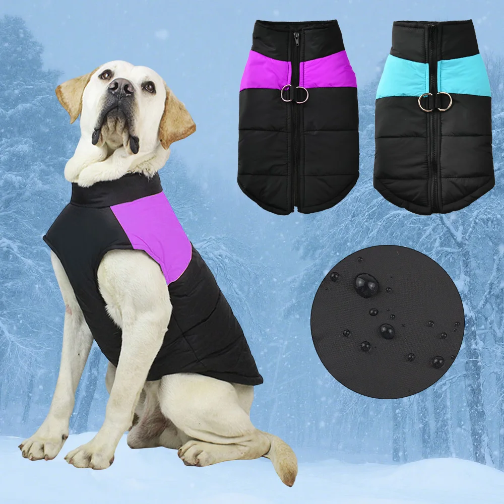 Waterproof Pet Dog Coat Vest For Small Large Dogs Winter Warm Puppy Clothes with D-ring Kitten 1005009664307831