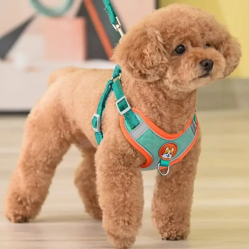 Adjustable No Pull Reflective Pet Harness Lead Walking Running Leashes Dog Cat Chest Strap Vest 1005009667378181
