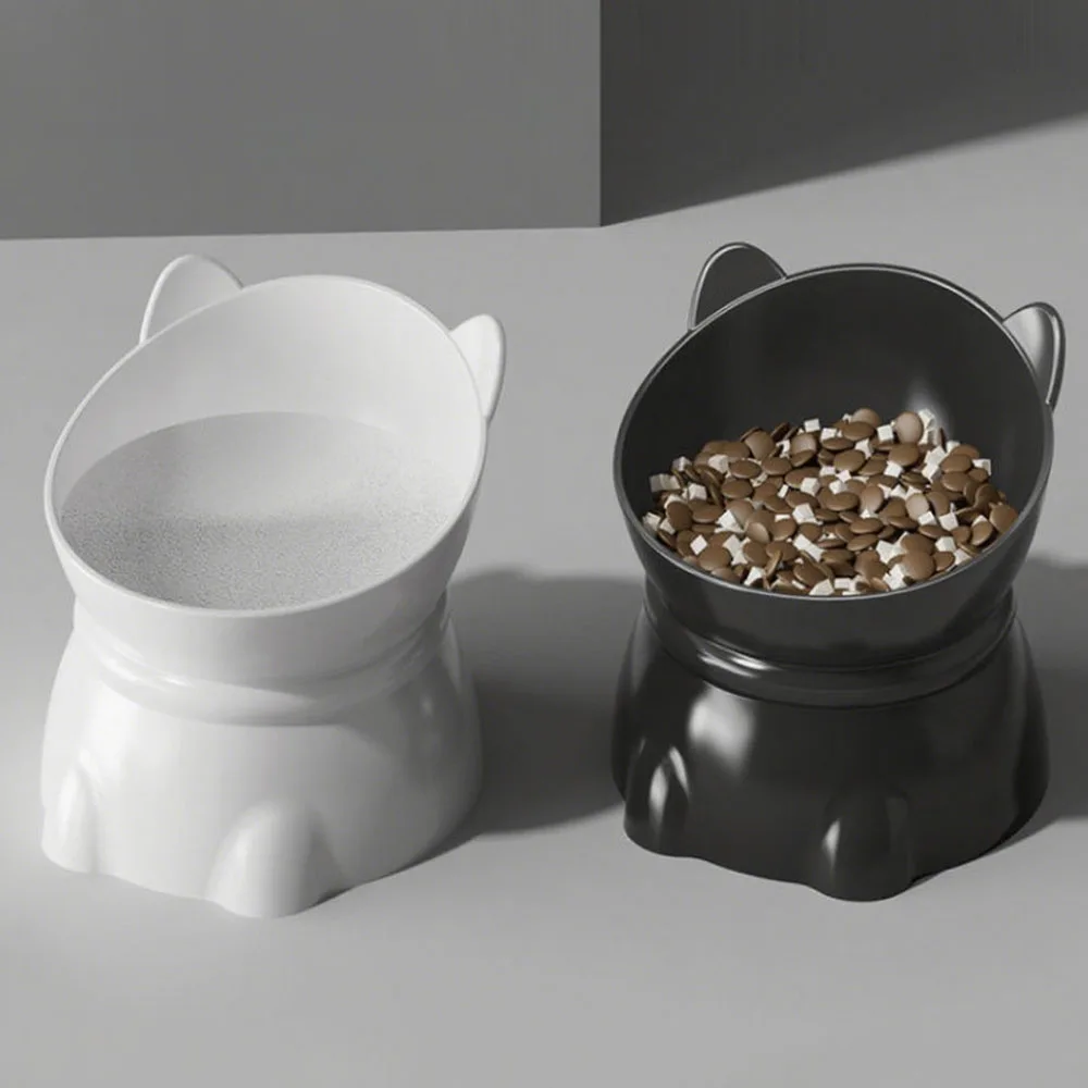 Cat Head Elevated Pet Bowls, Neck Protection, Anti-Black Chin 1005009671211397