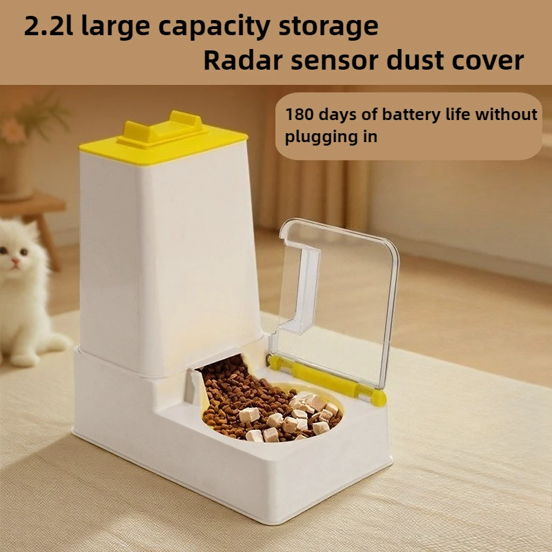 Automatic Cat Feeder Professional Cat Bowl Pet Feeder Stainless Steel Ceramic Bowls Feeder Kibble 1005009673295948