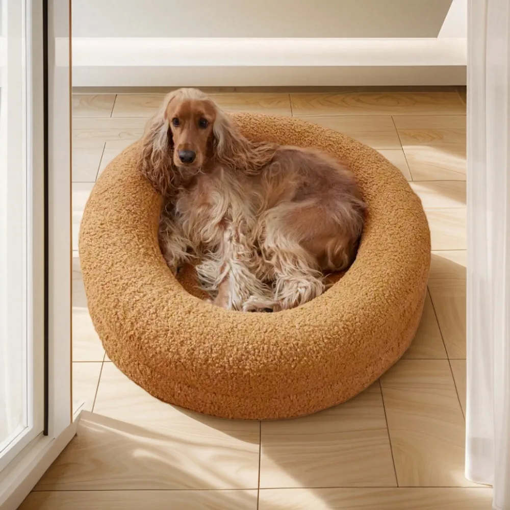 Round Pet Dog Bed Sofa Mats Comfortable and Breathable Thickened Cat Bed Washable Puppy Beds 1005009674922980