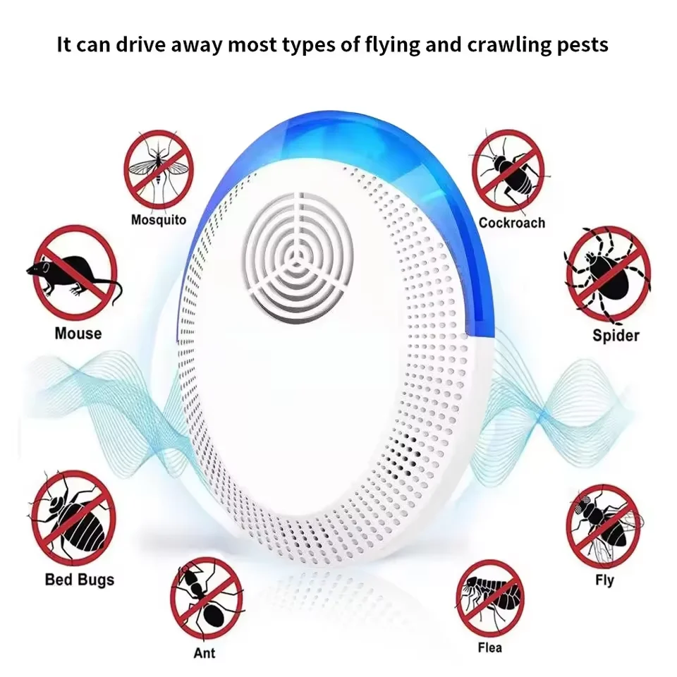Ultrasonic Pest Mouse Cockroach Mosquito Insect Repeller Essential Safe Summer Pest Exterminato 1005009679146537