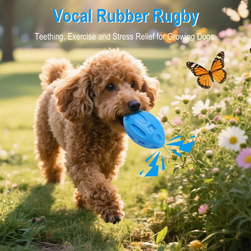 New Dog Toy Ball High Quality Rubber Sounding Olive Balls Super Durable Teeth Sharpening Chewing 1005009683646327