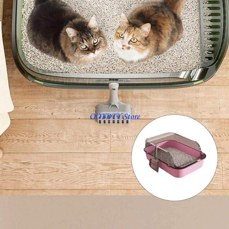 367A Cats Waste Box High Side Splash Proof Thick Litter Tray for Indoor Home Cats 1005009685815182