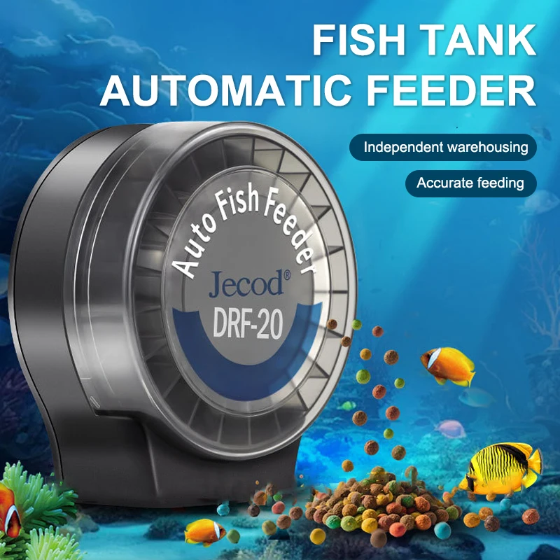 Automatic Fish Tank Feeder Remote Control Timed Quantified Large Capacity Food Dispenser For 1005009694512326