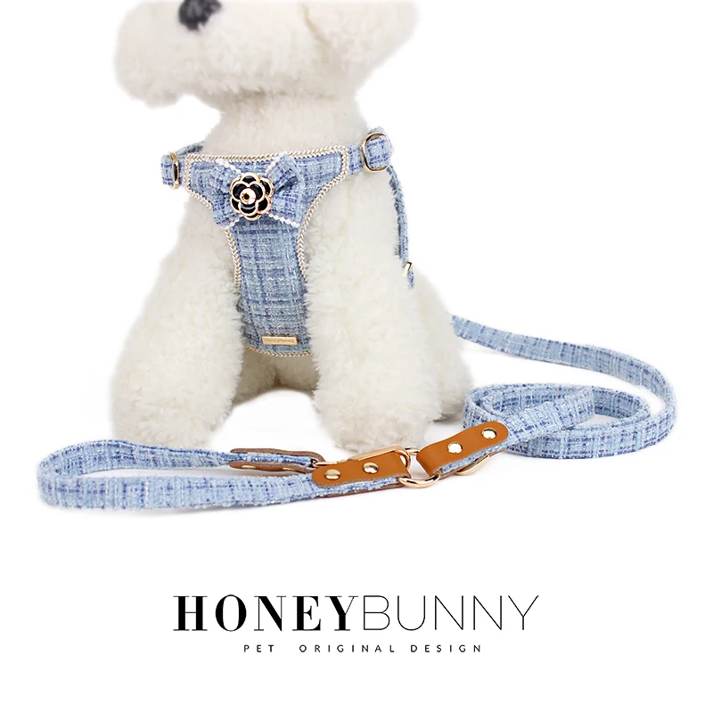 Nylon Dog Harness Leash Set Adjustable Puppy Dogs Harnesses Vest Cutecamellia Flower Pet Traction 1005009704272653