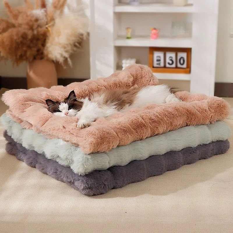 Winter Warm Thickened Pet Blanket All Seasons Universal Cat Mat Dog Soft and Comfortable Solid 1005009707506156