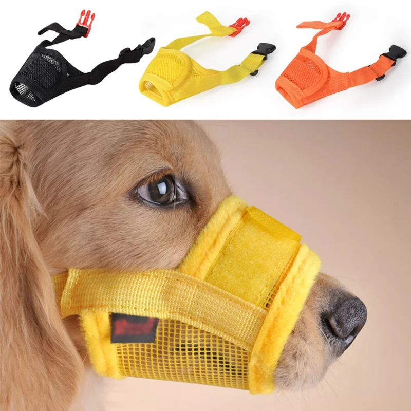 Anti Barking Dog Muzzle for Dogs Adjustable Mesh Breathable Pet Mouth Cover Muzzle for Small Medium 1005009712515088
