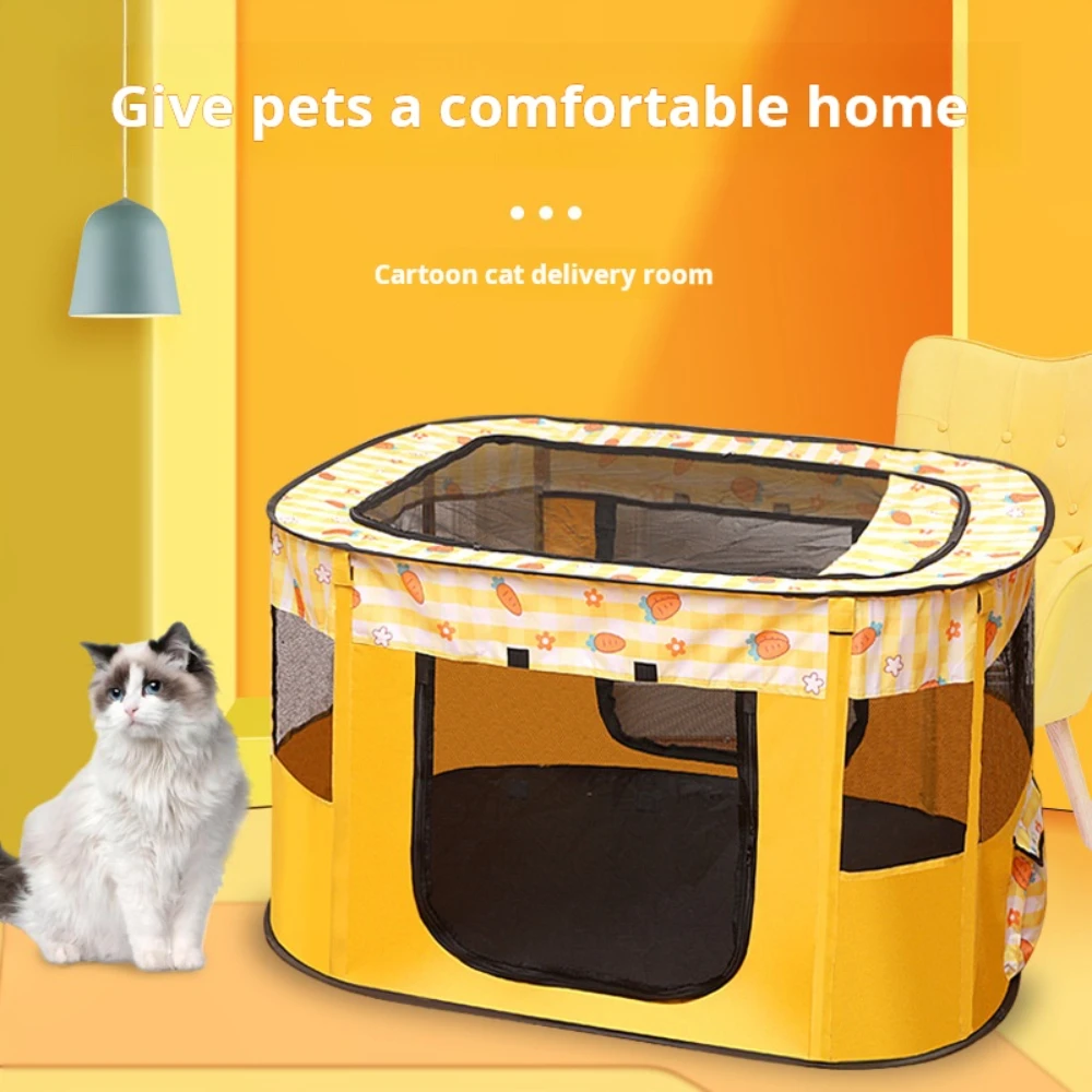 Large Space Pet Nest Villa Cat Dog Cage Wholesale Closed Fence Tent Kitten Delivery Room 1005009720553547