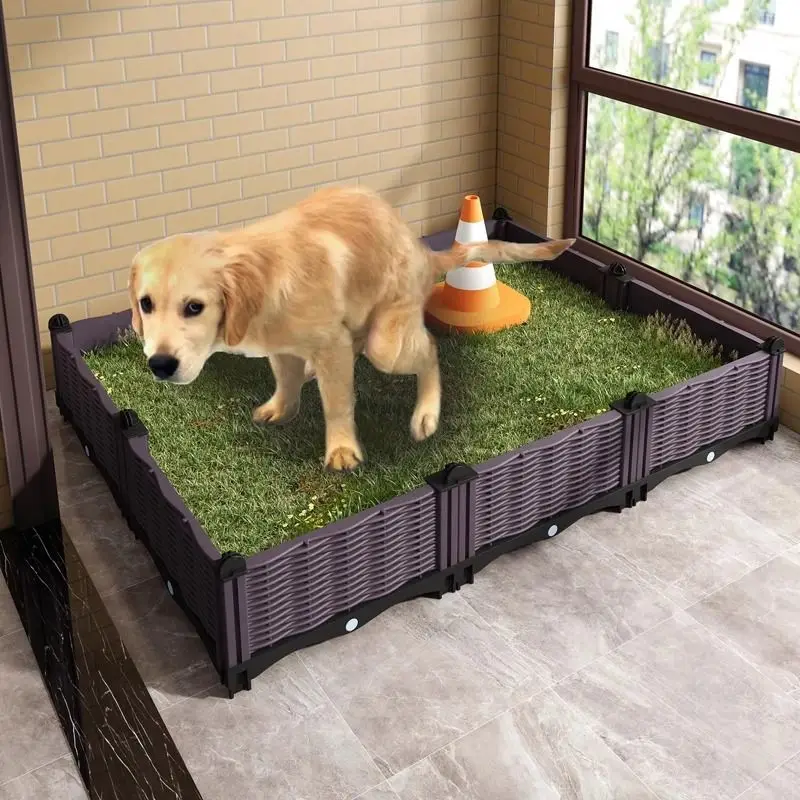 Large Dog Toilet Pet Dog Puppy Fence Grass Park Toilet Kitten Dogs Fences Cleaning Tool Aviary 1005009724578349