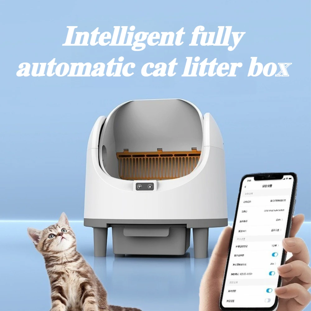 Fully Automatic Intelligent Cat Litter Box Deodorizing and Antibacterial Large-space Cat Toilets 1005009725874379