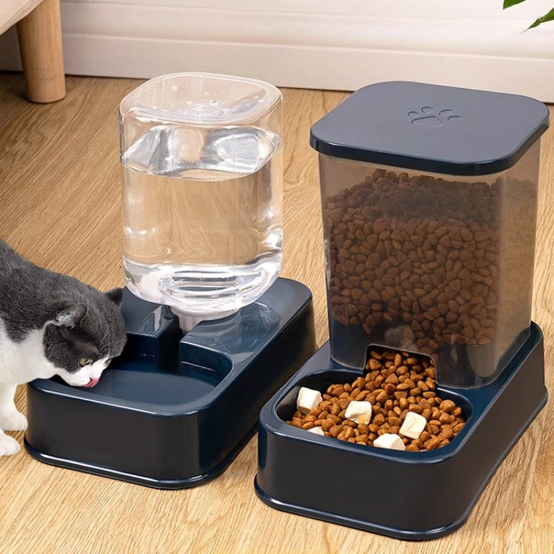 Automatic Cat and Dog Feeder with Drinker, Pet Food Bowl and Drinker Set 1005009727138368