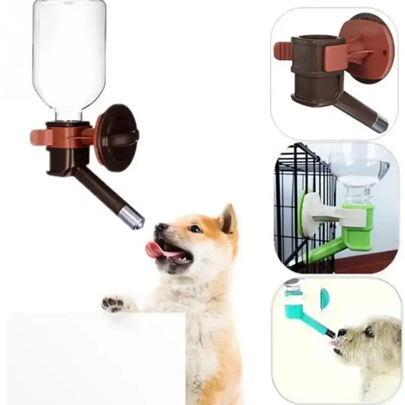 1Pcs Pet Water Feeder Hanging Bottle Drinking Dispenser For Pets Cat Puppy Dog Auto Water Feeders 1005009736046341