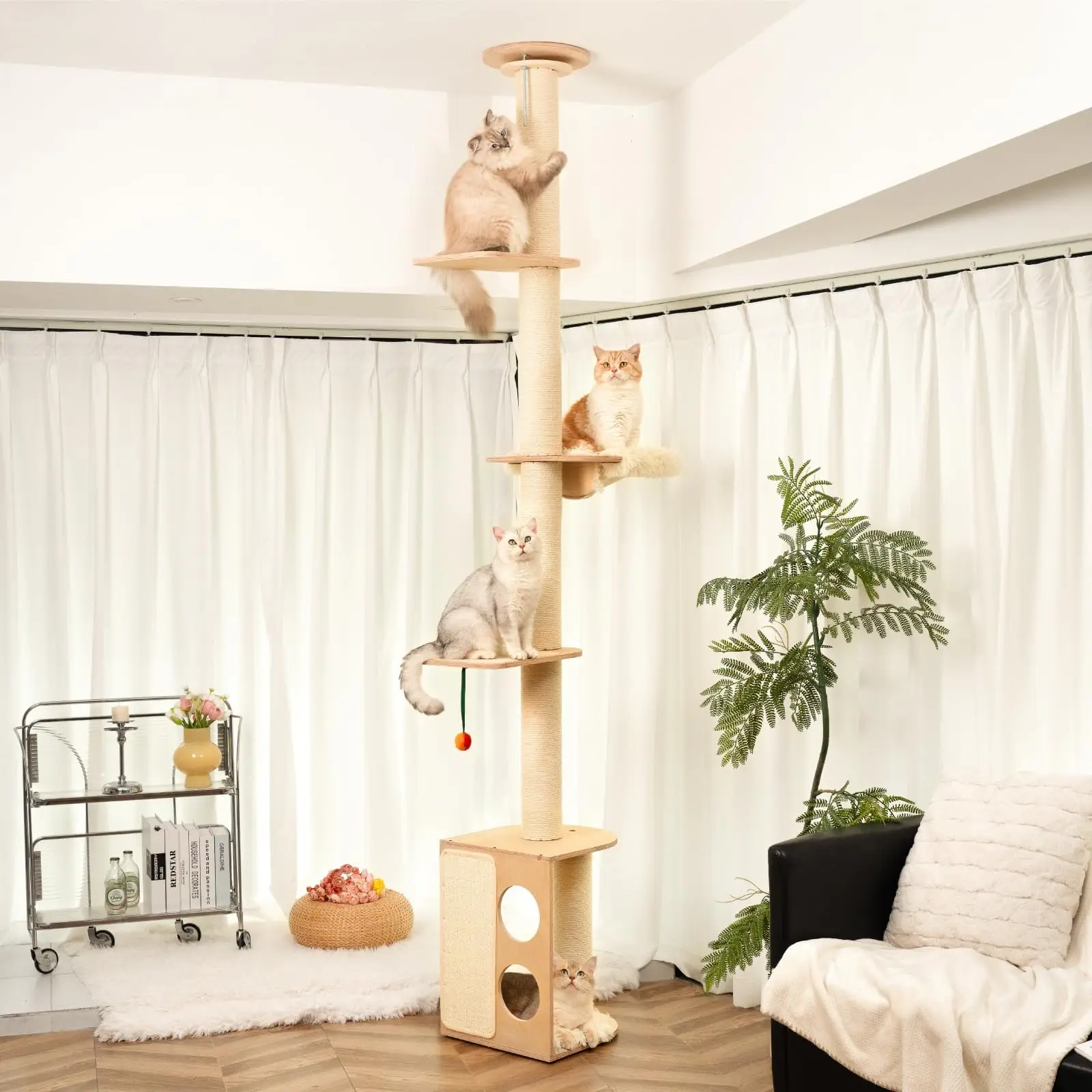 Tall Wall-Mounted Cat Tree 1005009740790252