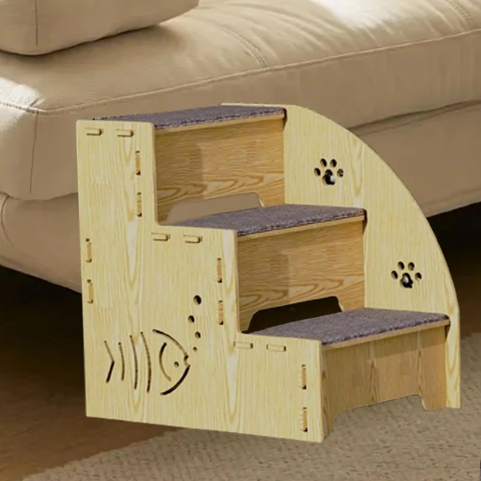 Removable Pet Dog Stair Ladder 3 Tiers Steps Stairs Grab Climbing Toys for Small Pets Home 1005009746477186