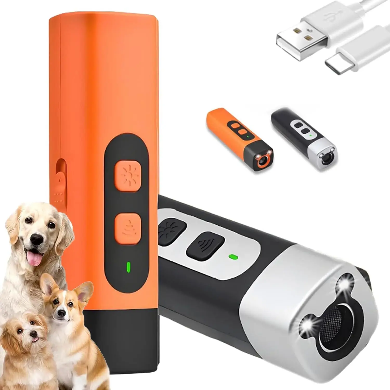 Anti Bark Device for Dogs Ultrasonic Dog Repeller Barking Devices with LED Flashlight Stop Bad 1005009767283856