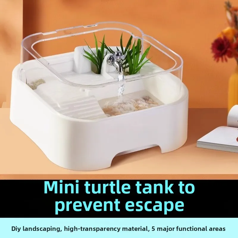 Reptile Habitat Tank with Basking Platform, Home Decorative Breeding Box for Tortoise 1005009768860062