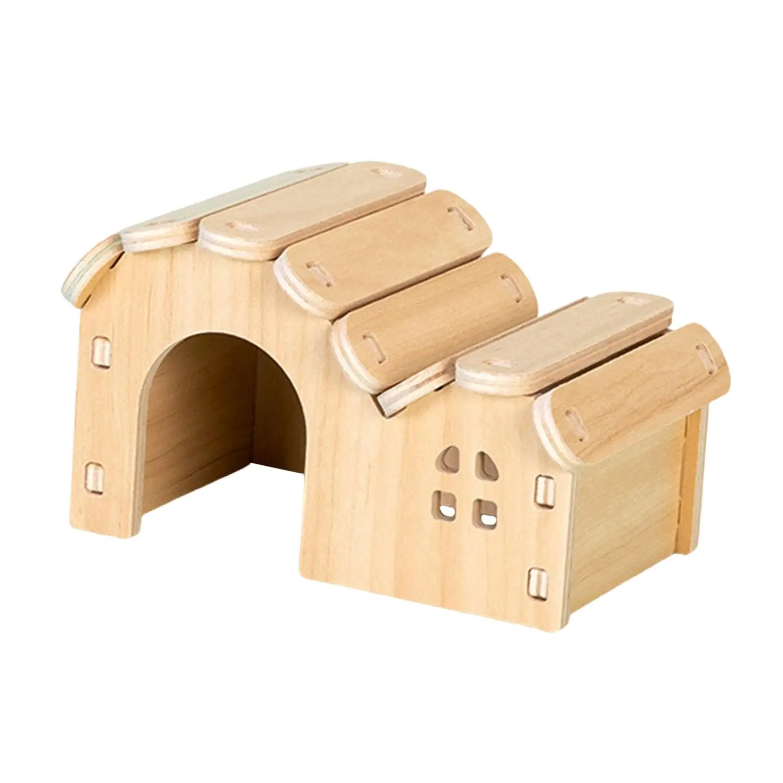 Hamster Wood House Animals Cage Accessories Hideout Hut for Small Rodents Chinchilla Mice Sugar 1005009774300696