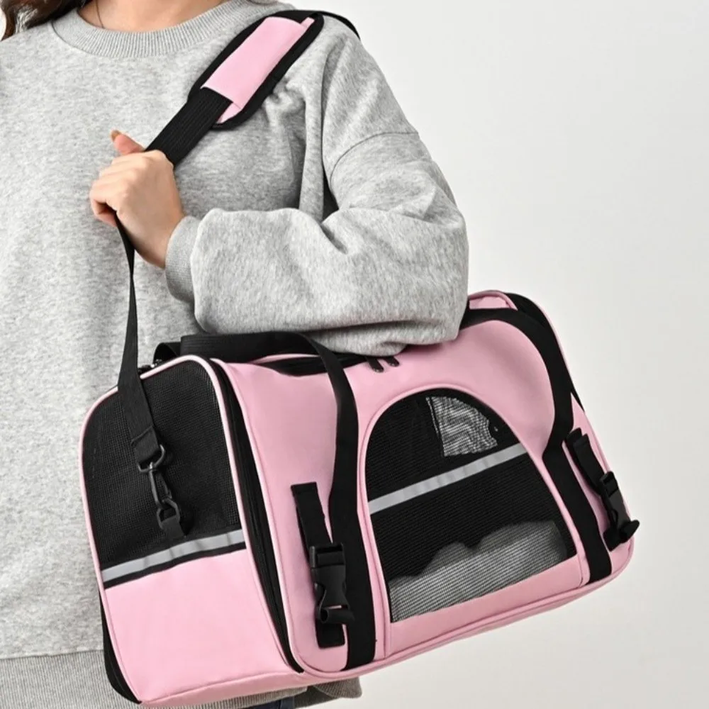 Sturdy Soft Sided Pet Carrier Collapsible Portable Cat Bag Adjustable Shoulder Strap Breathable Dog 1005009781112068