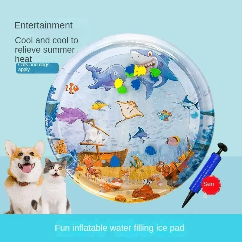 100x100cm Pet Water Bed Pat Mat Injectable Cooling Pad Summer Cooling Scratch Resistant Universal 1005009786135887