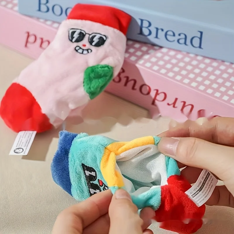 Squeaky Plush Dog Toy Funny Stuffed Socks for Small Medium Dogs Cats Cute Pet Chew Toy Birthday 1005009801699223