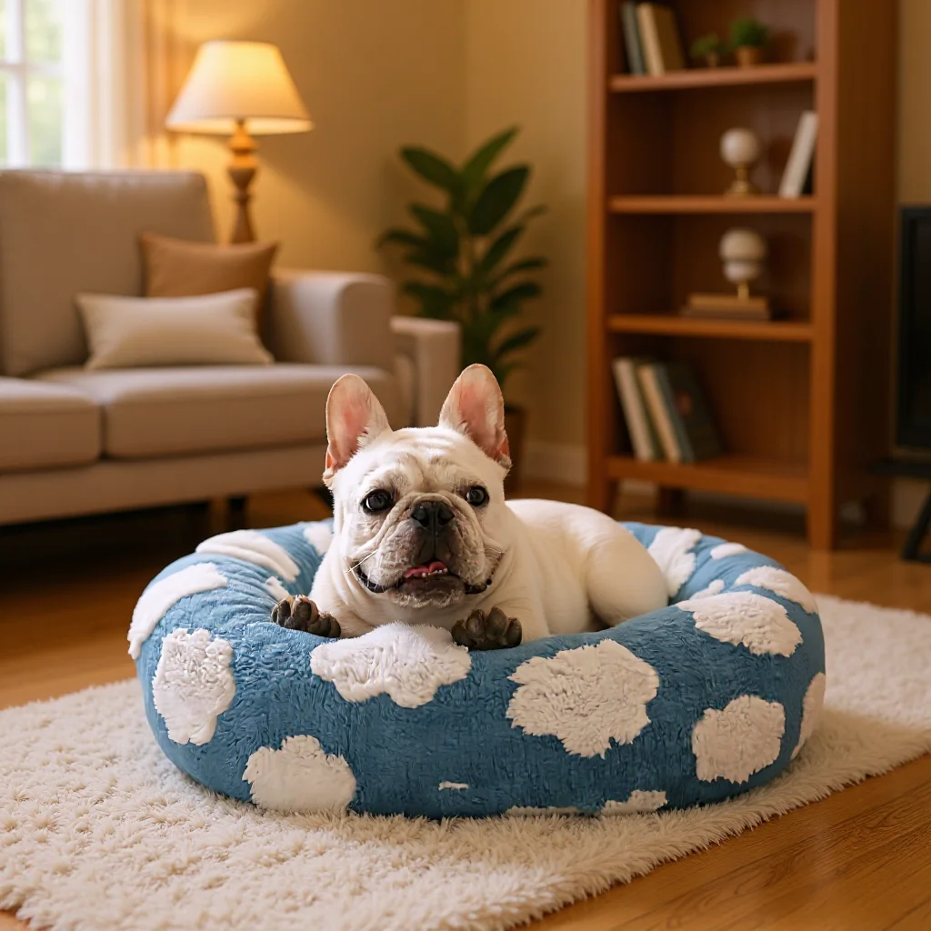 Round Pet Bed for Dogs Cats All Seasons Warm Winter Soft Comfortable Cushion Dog Beds for Large 1005009803786929