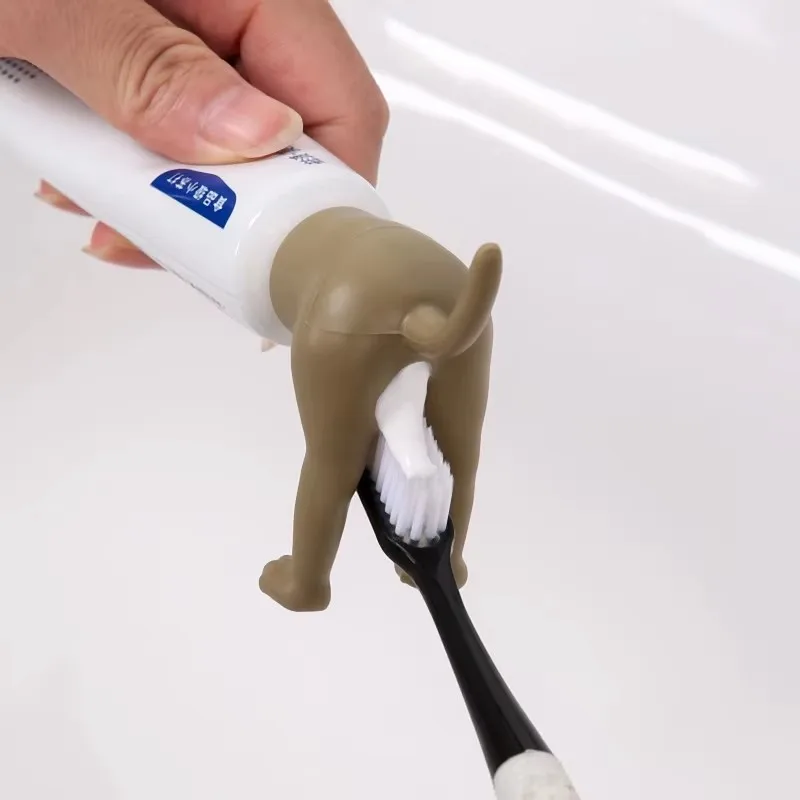 Pooping Dog Butt Toothpaste Topper Pooping Toothpaste Cap Vomit Topper Dispenser Cap Animal Funny 1005009804528889