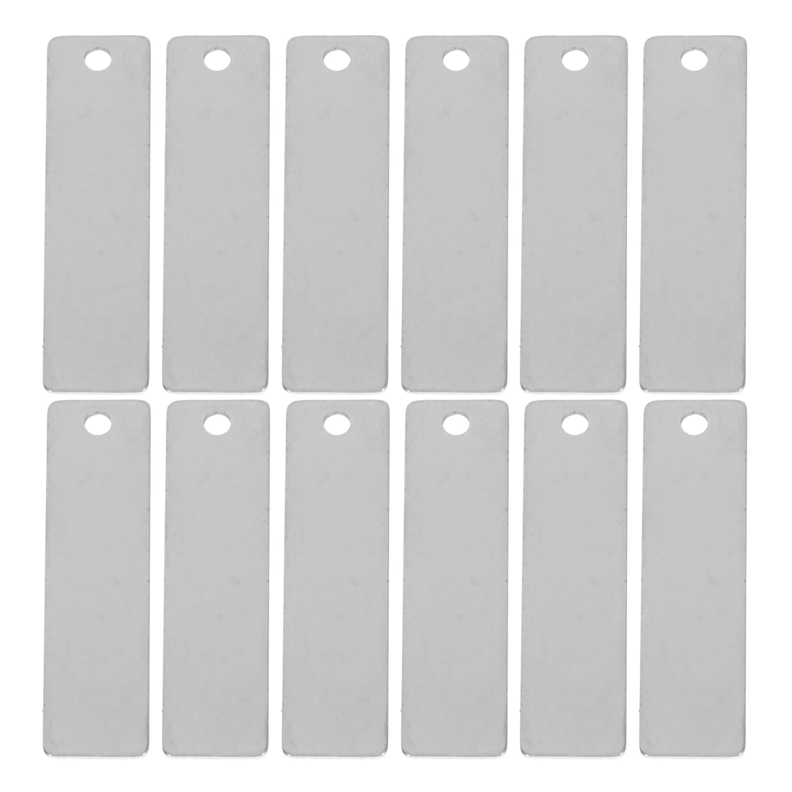 30pcs Stainless Steel Rectangle Blank Tags Durable Metal Stamping Engraving Diy Dog Tag Pendants 1005009810940250