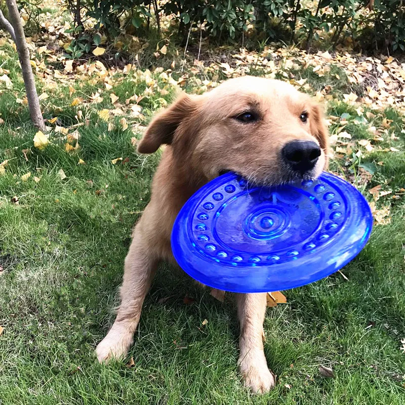 Funny Rubber Pet Dog Flying Discs Saucer Toys Small Medium Large Dog Puppy Agile Training Toys Bite 1005009812482615
