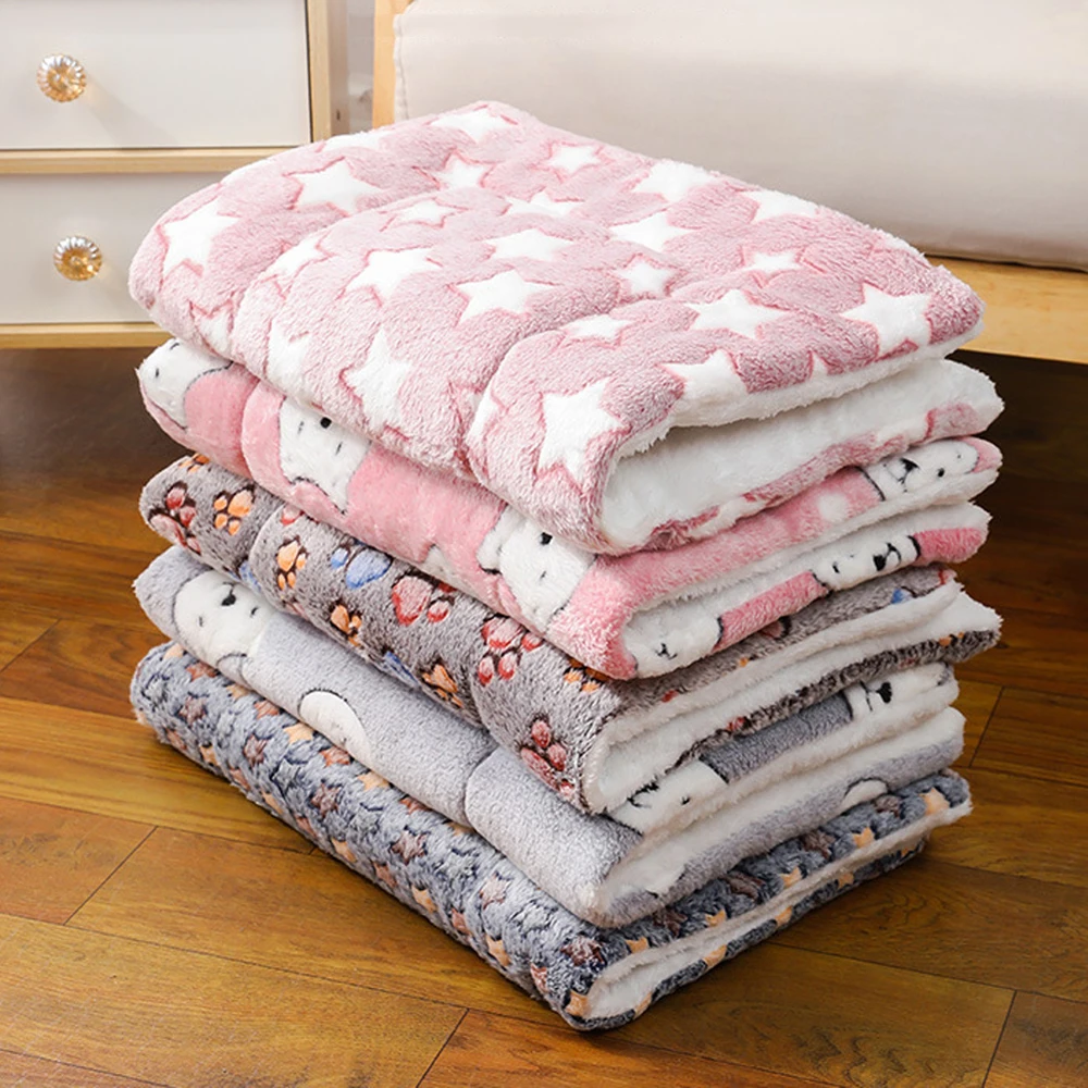 Cute Small Dog Mat Double-Sided Use Winter Warm Medium Cat Sofa Blanket Skin-Friendly Puppy Bed 1005009826176572