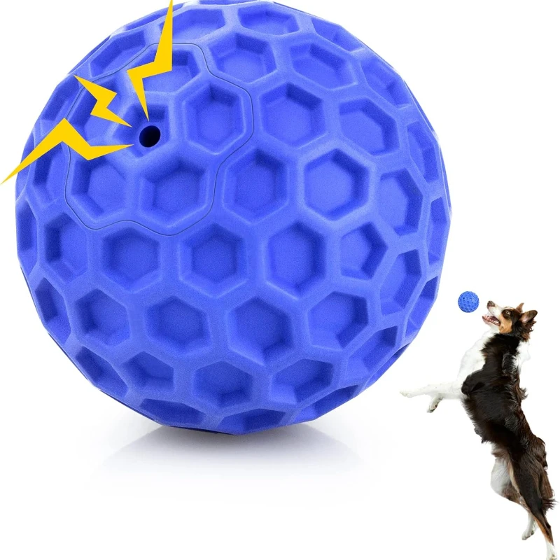 Squeaky Dog Ball Interactive Chew Toy for Aggressive Chewers Large Breeds Anxiety Relief Teeth 1005009827839604