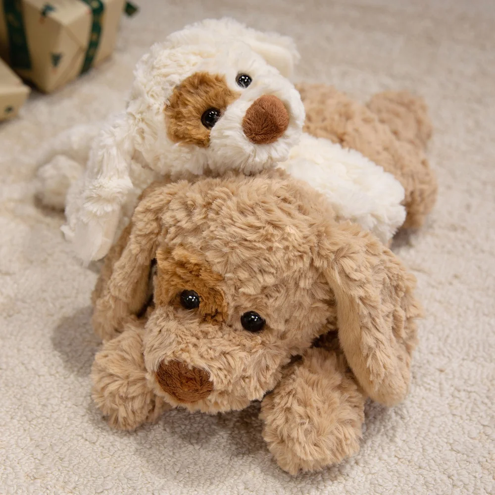 Cute Lying Dog Plush Toy Fluffy Cartoon Puppy Stuffed Animal Appease Doll Pillow Adorable Room 1005009832653134